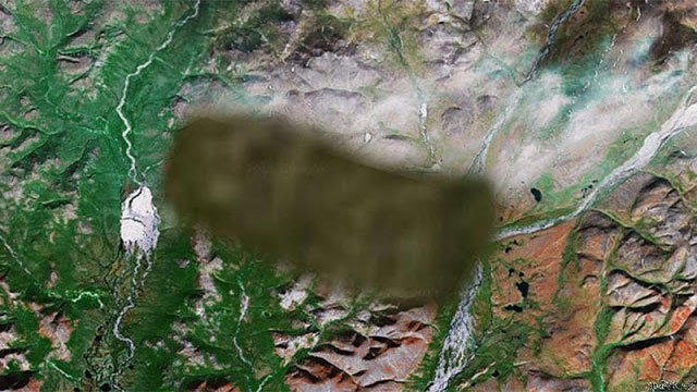 satellite image blurred area