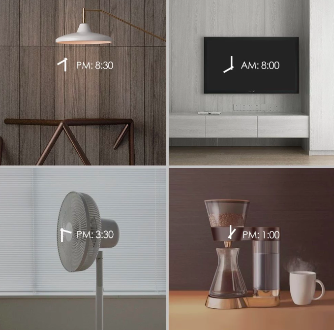 smart home schedule display