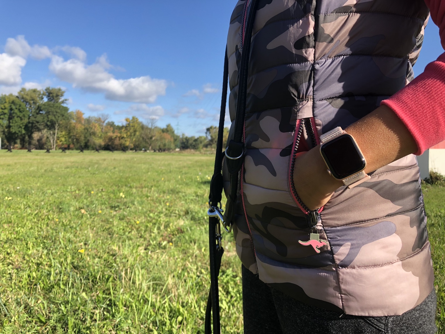 smartwatch closeup on wrist