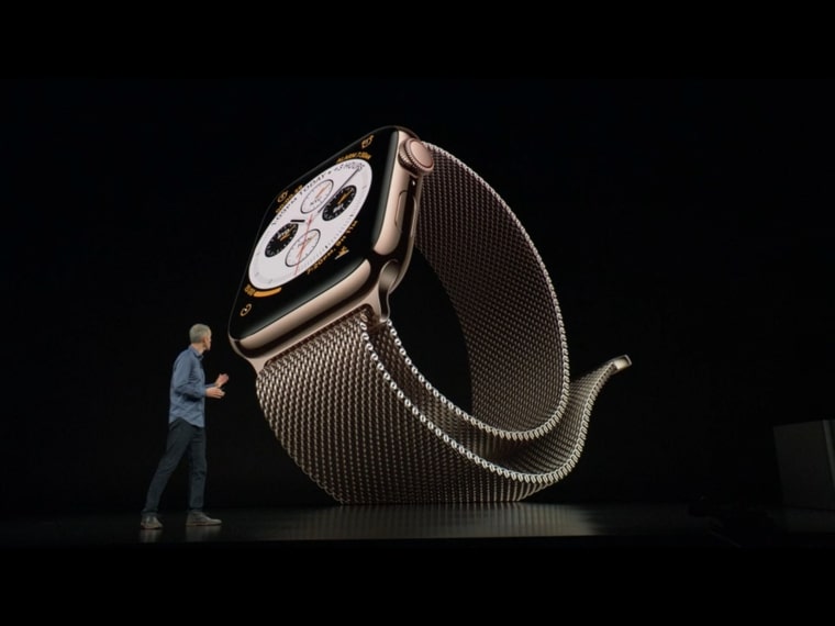 smartwatch gold band presentation