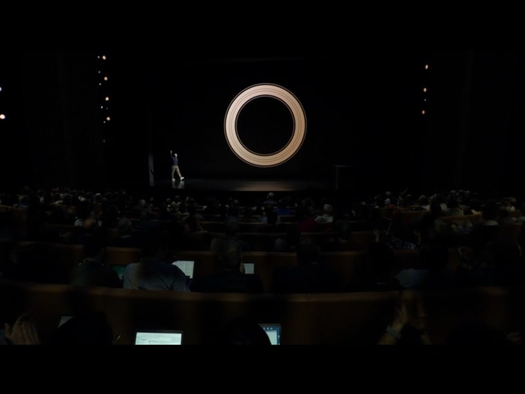 stage with large circle display