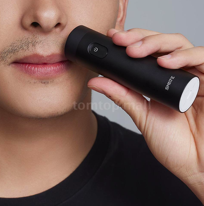 using electric razor