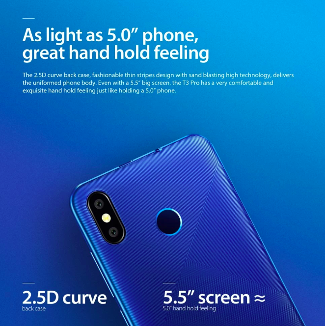 vernee t3 pro design