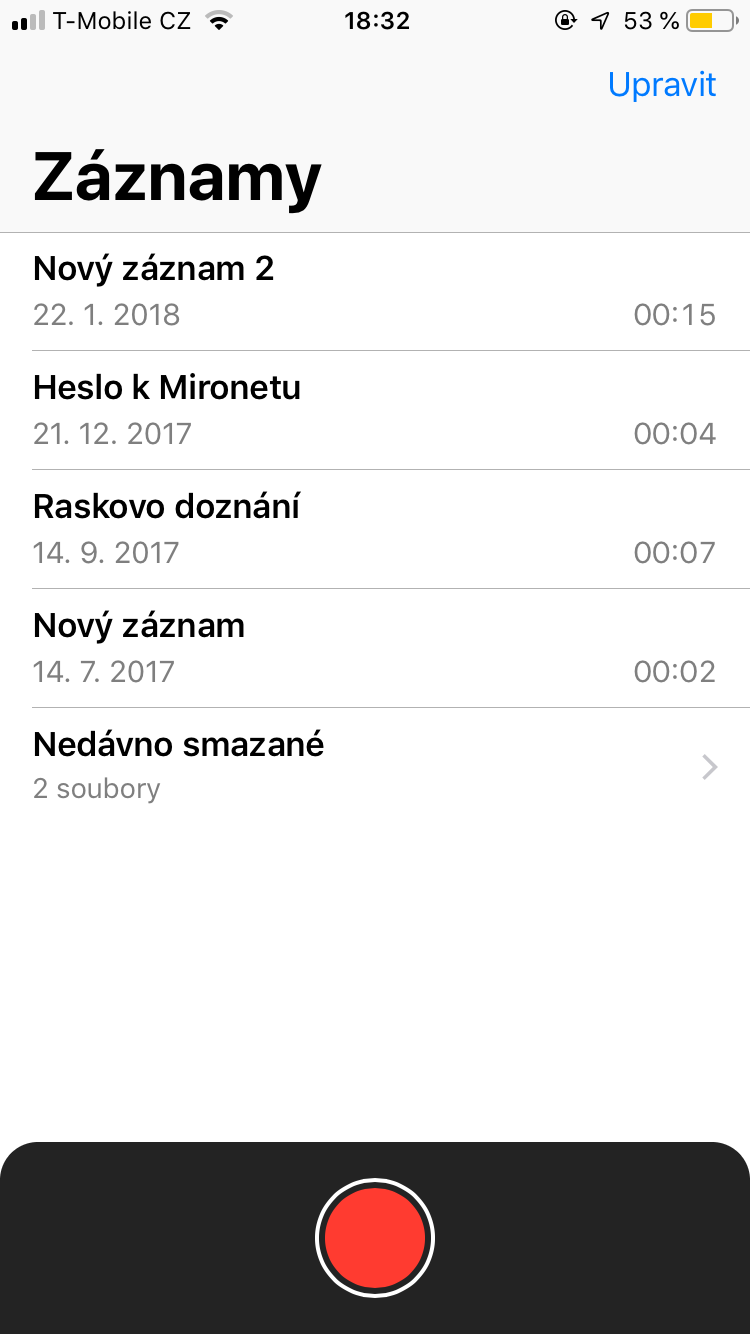 voice recordings list