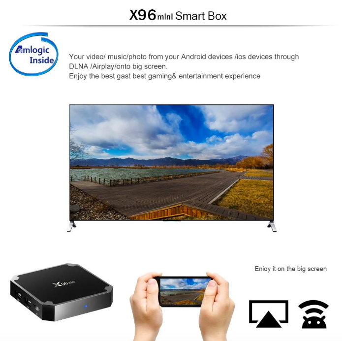 x96mini smart box tv connection