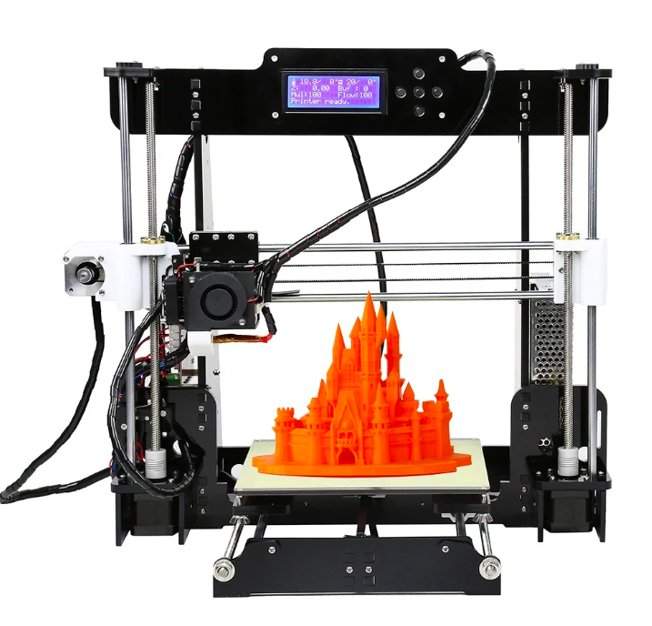 3d printer with castle model