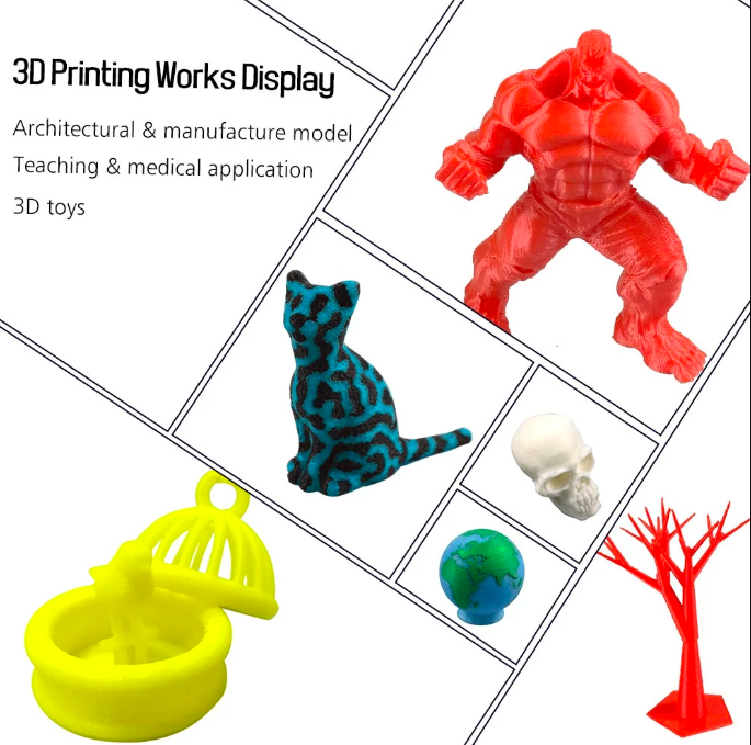 3d printing works display