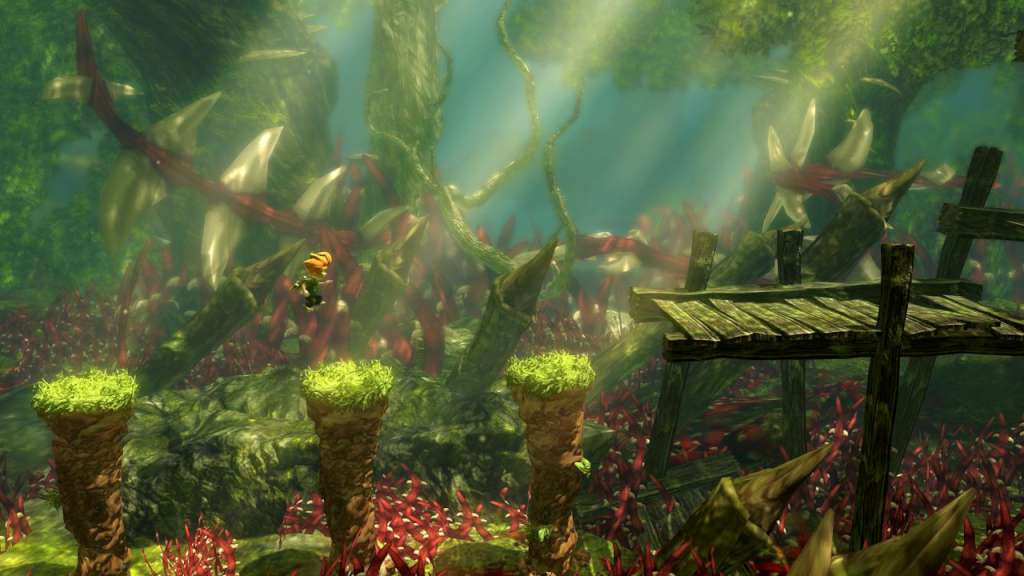 animated forest platform game