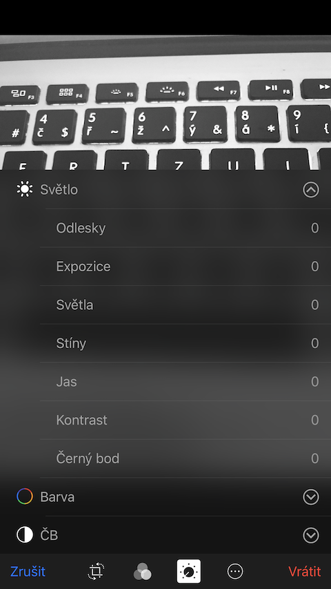 black and white keyboard settings