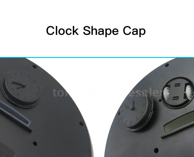 clock shape cap detail