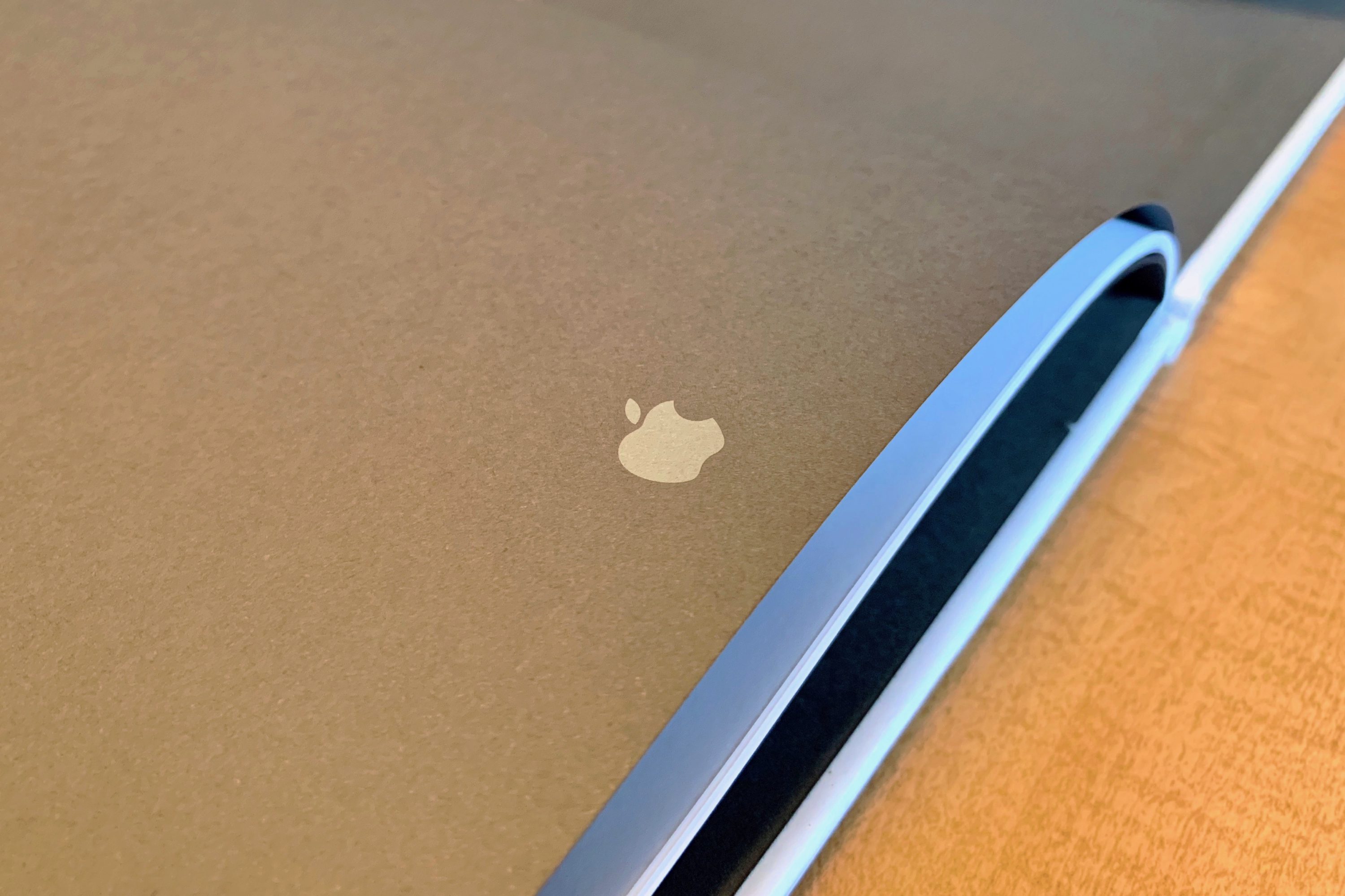 closed book with apple logo