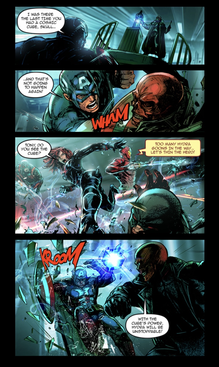 comic battle captain america