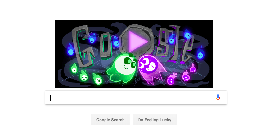 google doodle halloween