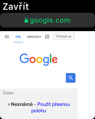 google homepage czech