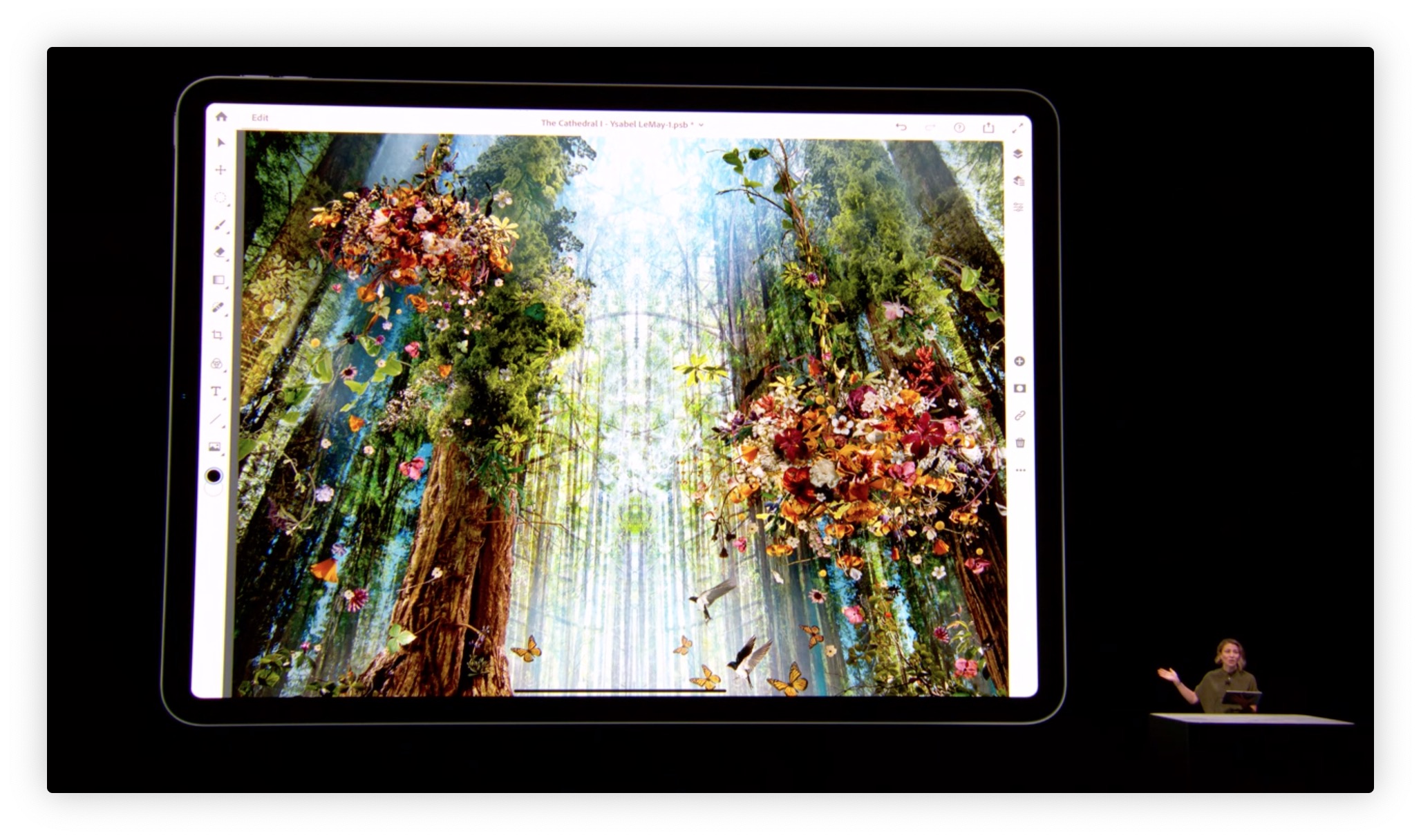 ipad pro digital art forest