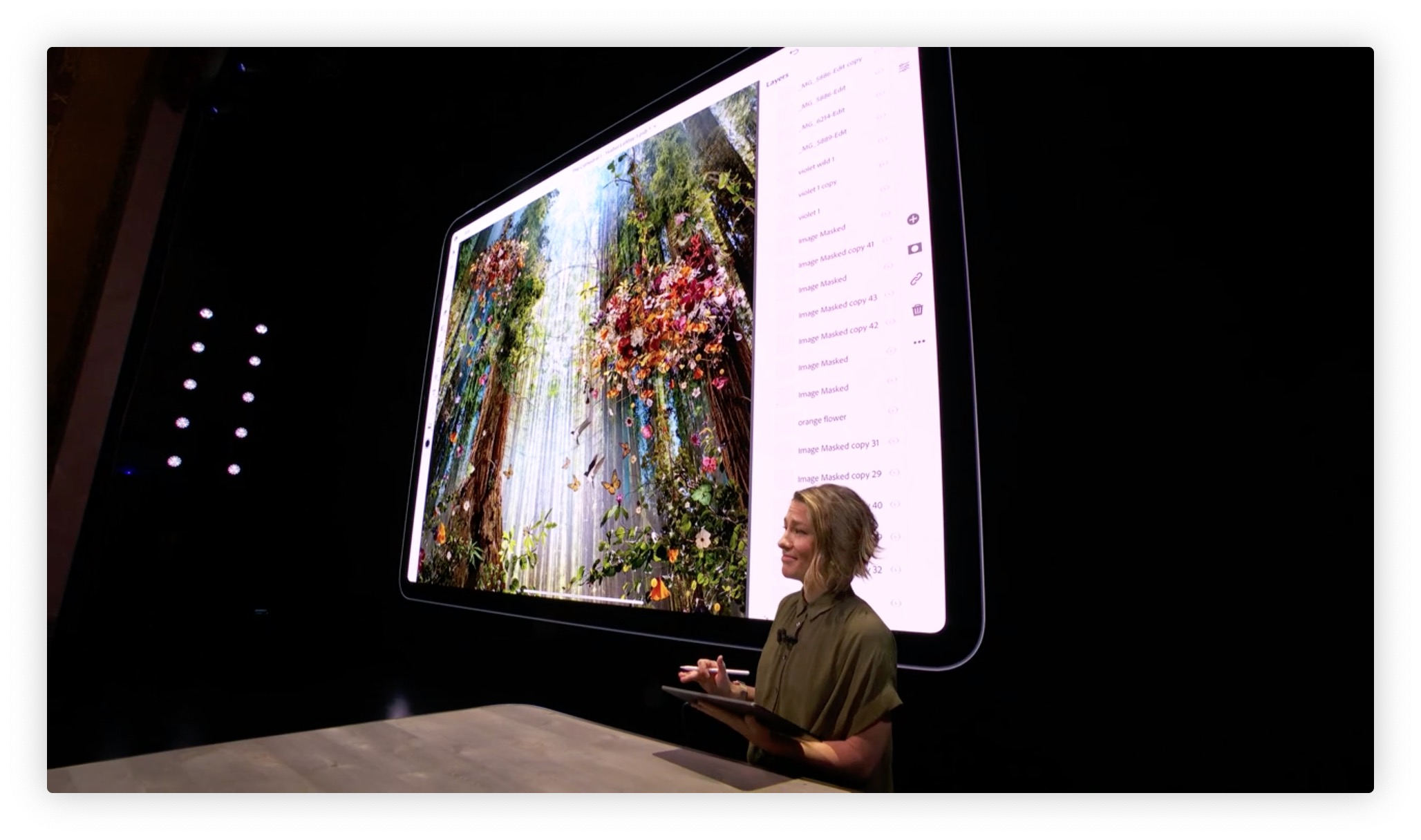 ipad pro presentation forest art