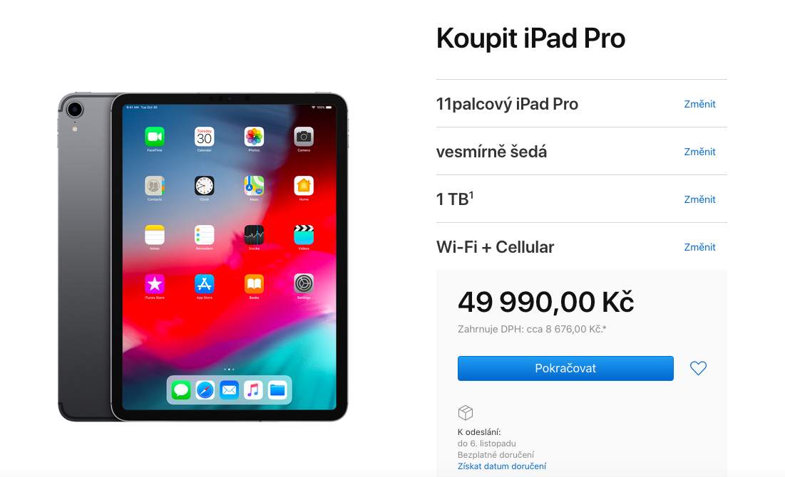 ipad pro purchase page