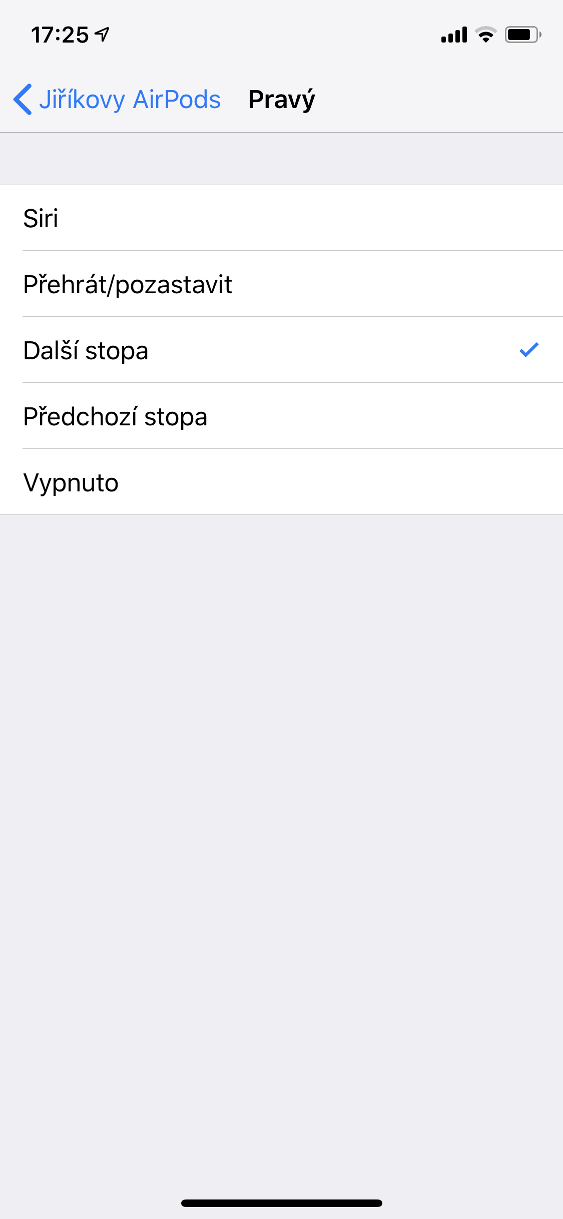 iphone airpods right ear settings