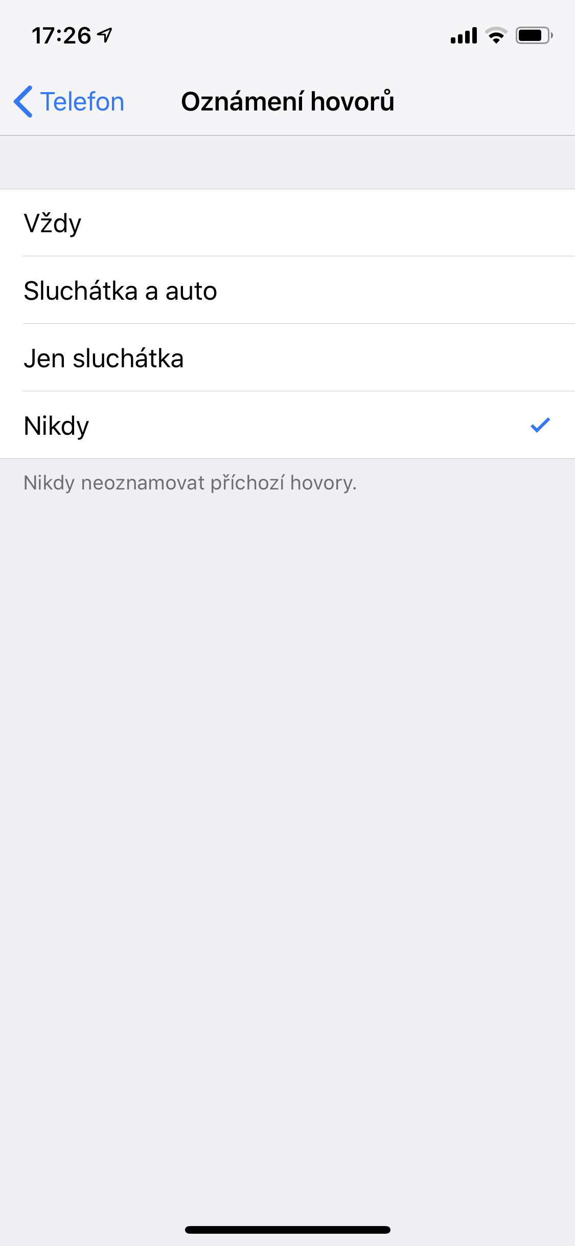 iphone call notifications settings