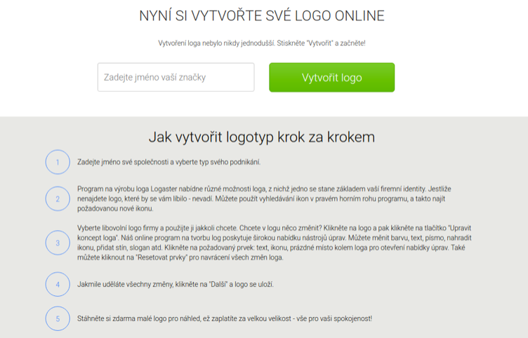 logo creation interface