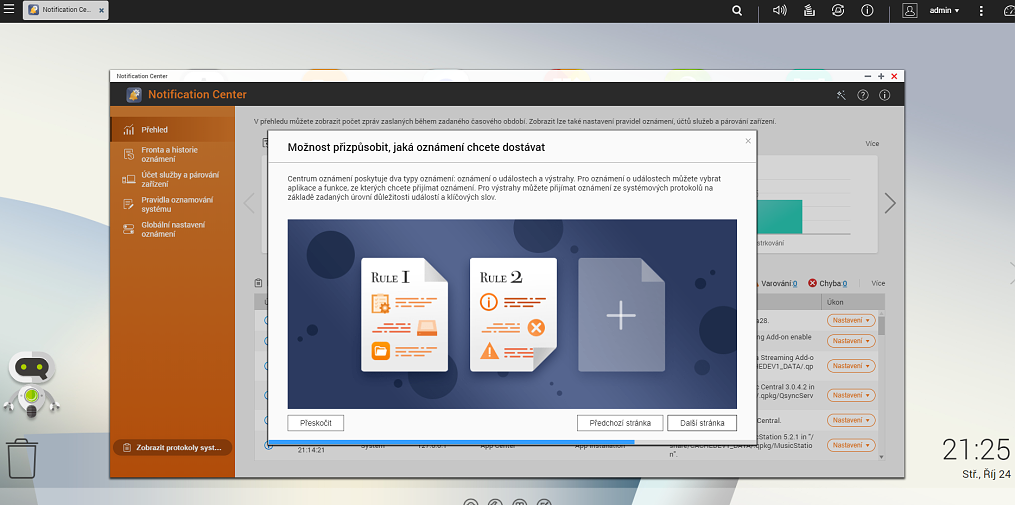 notification center attachment options