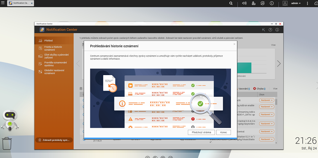 notification center history overview
