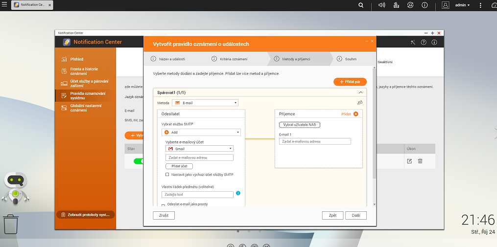 notification center rule details