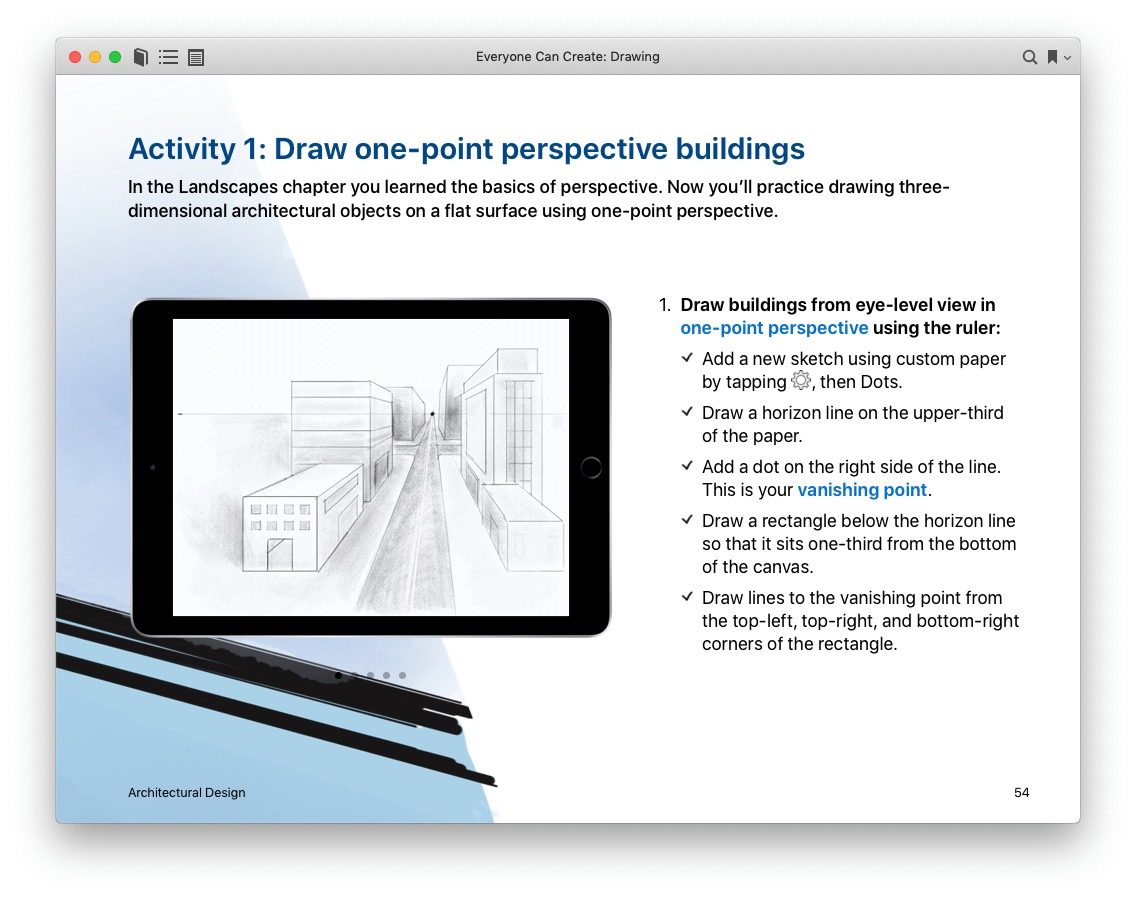 one point perspective drawing