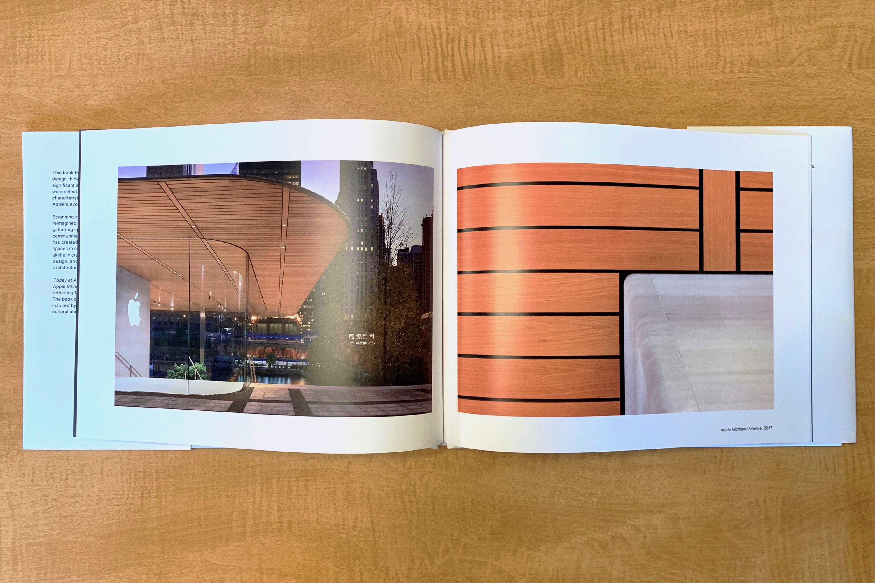 open book wooden panel design