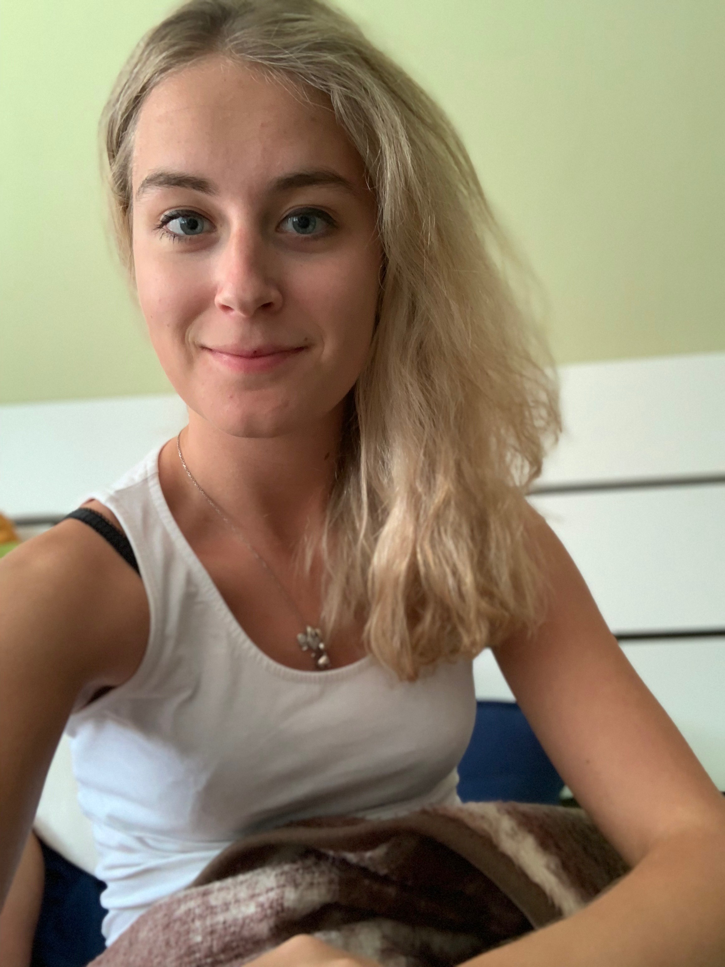 person blonde hair casual