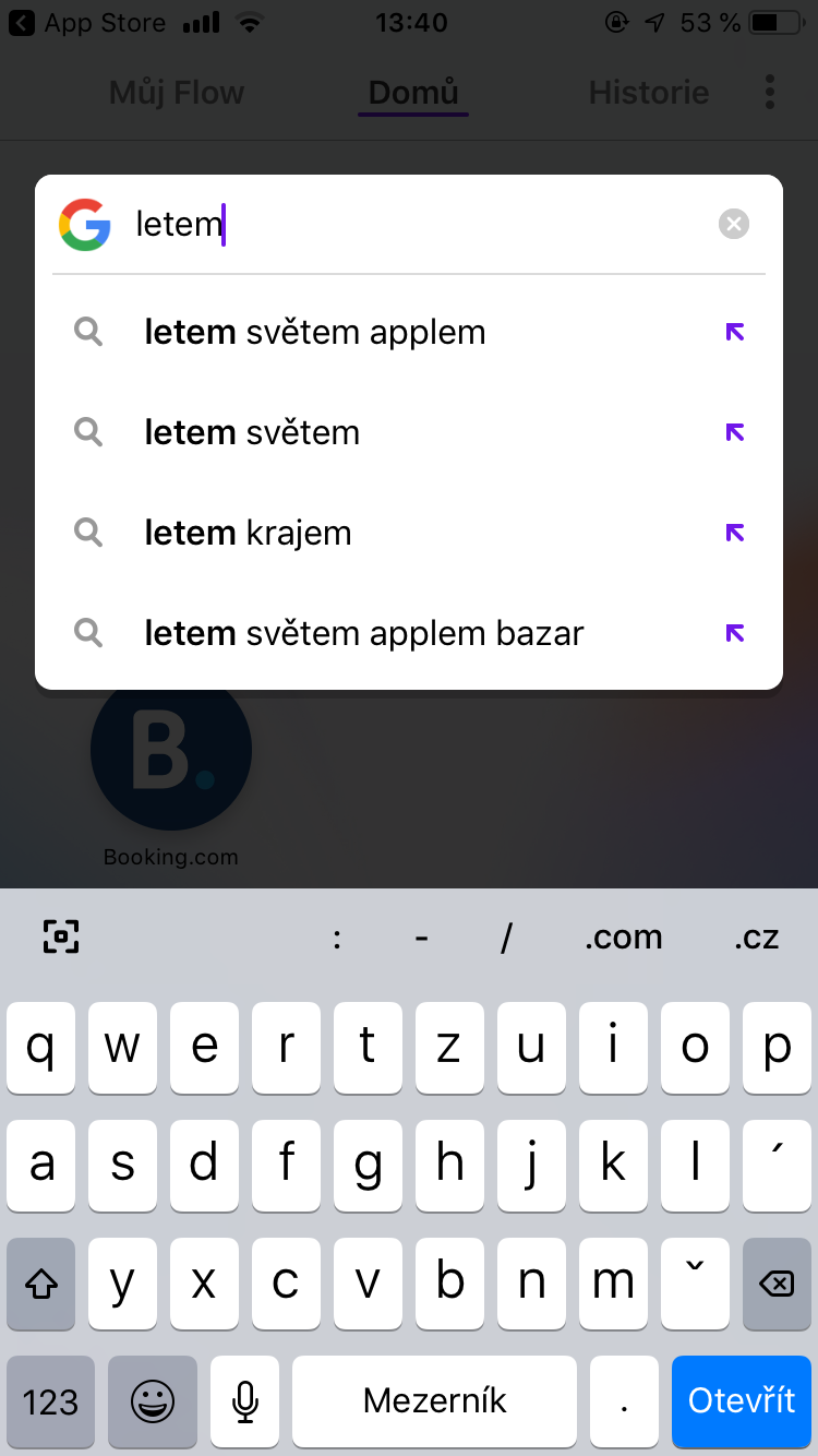 search suggestions list