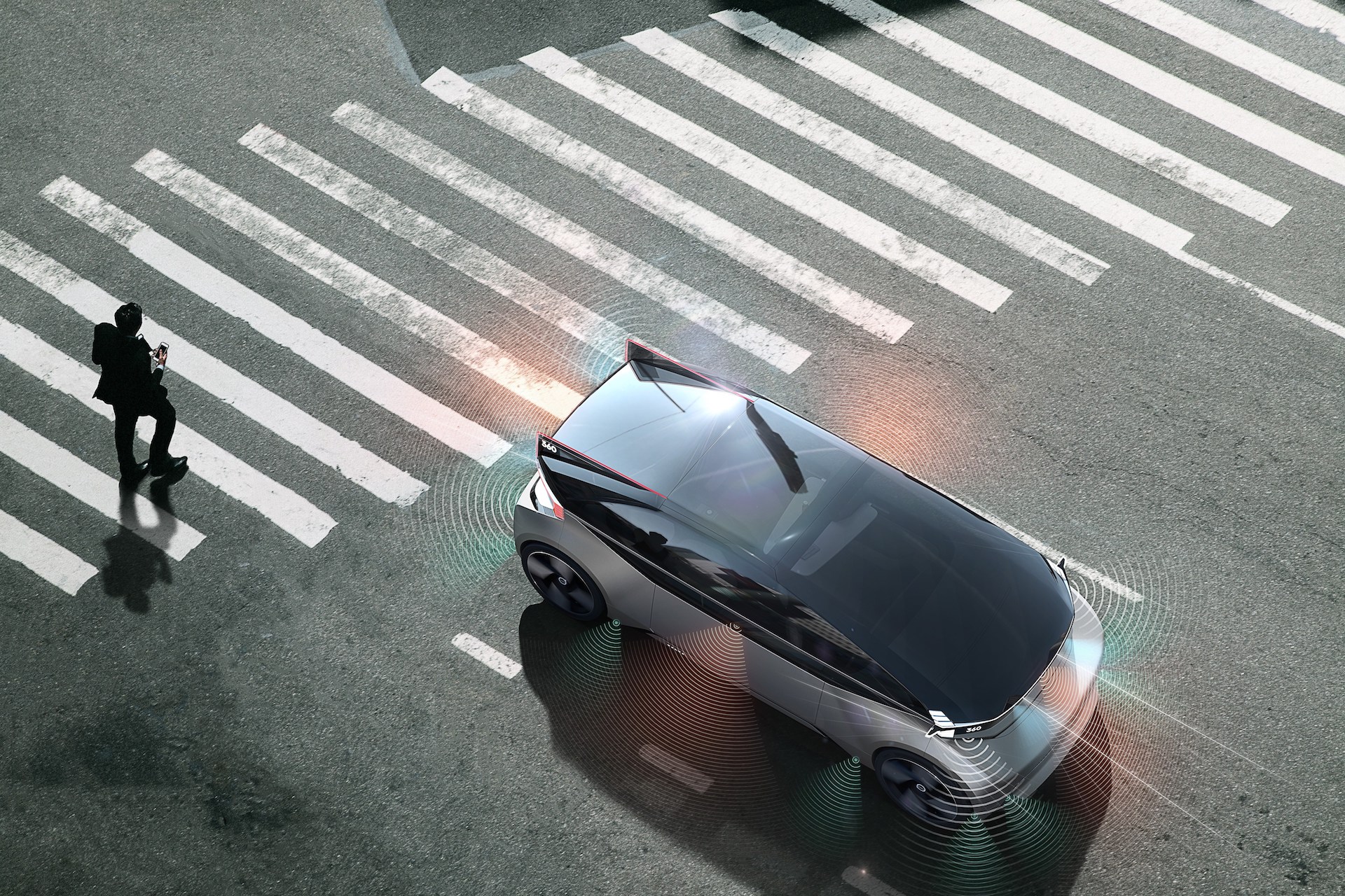 self driving car crosswalk