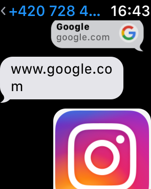 smartwatch text message