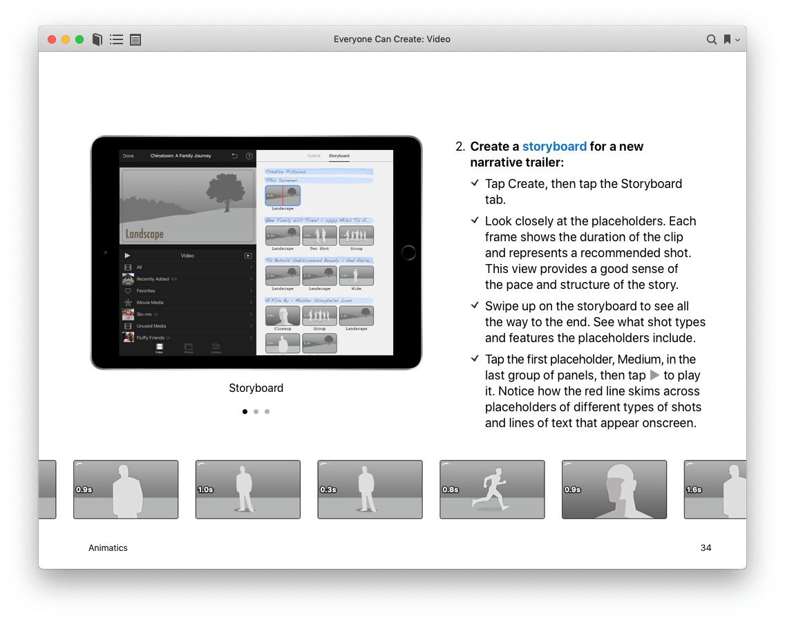 storyboard creation ipad