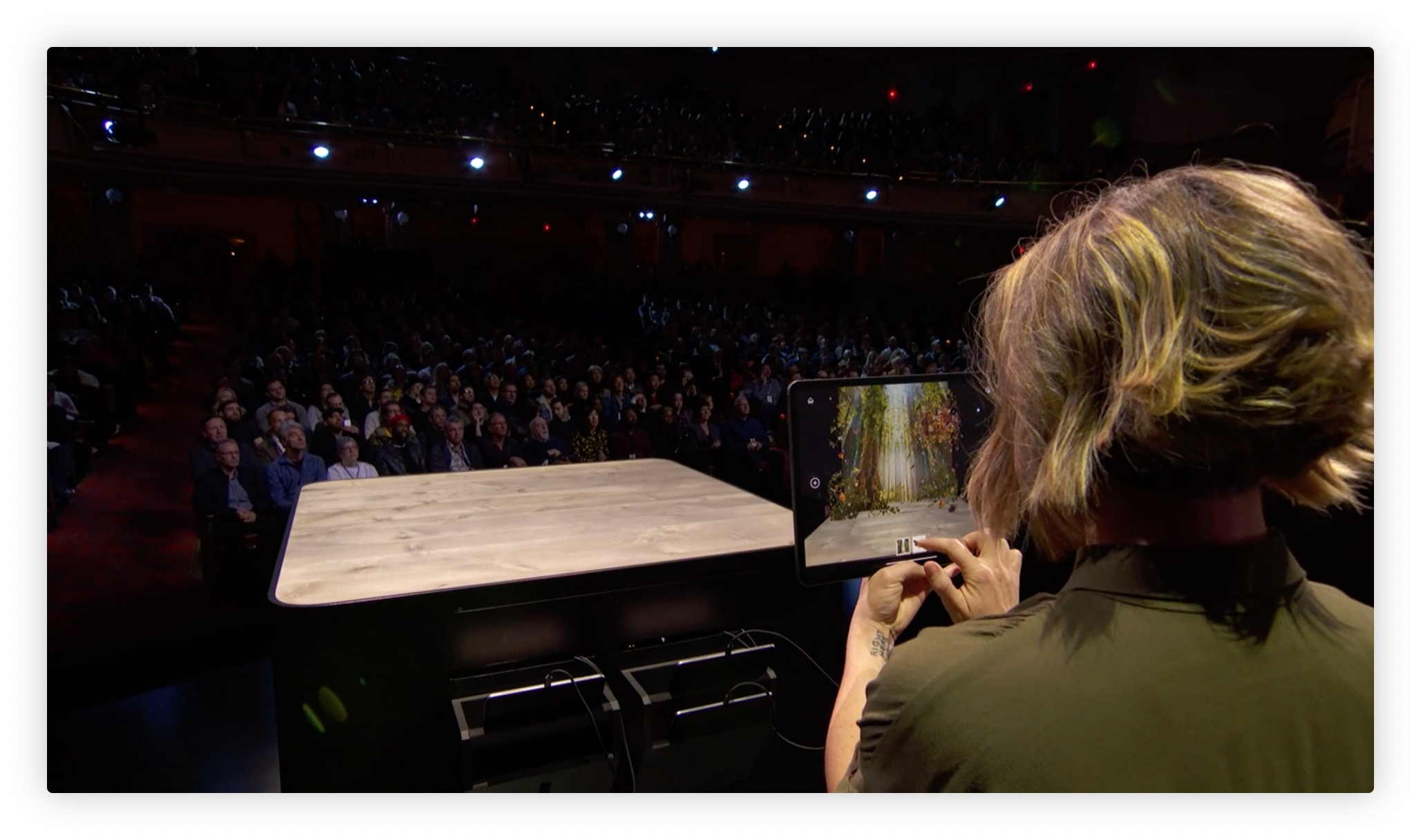 tablet presentation audience