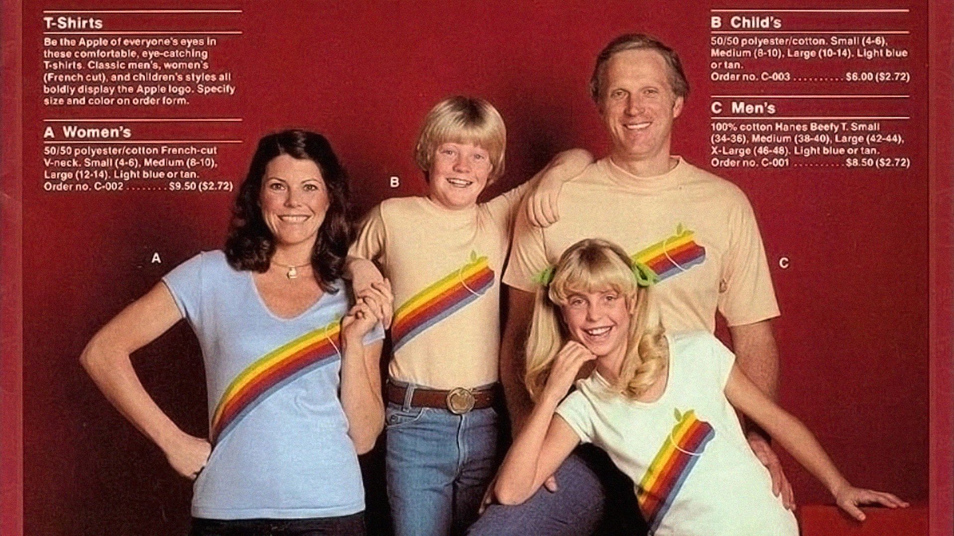 vintage apple tshirt advertisement