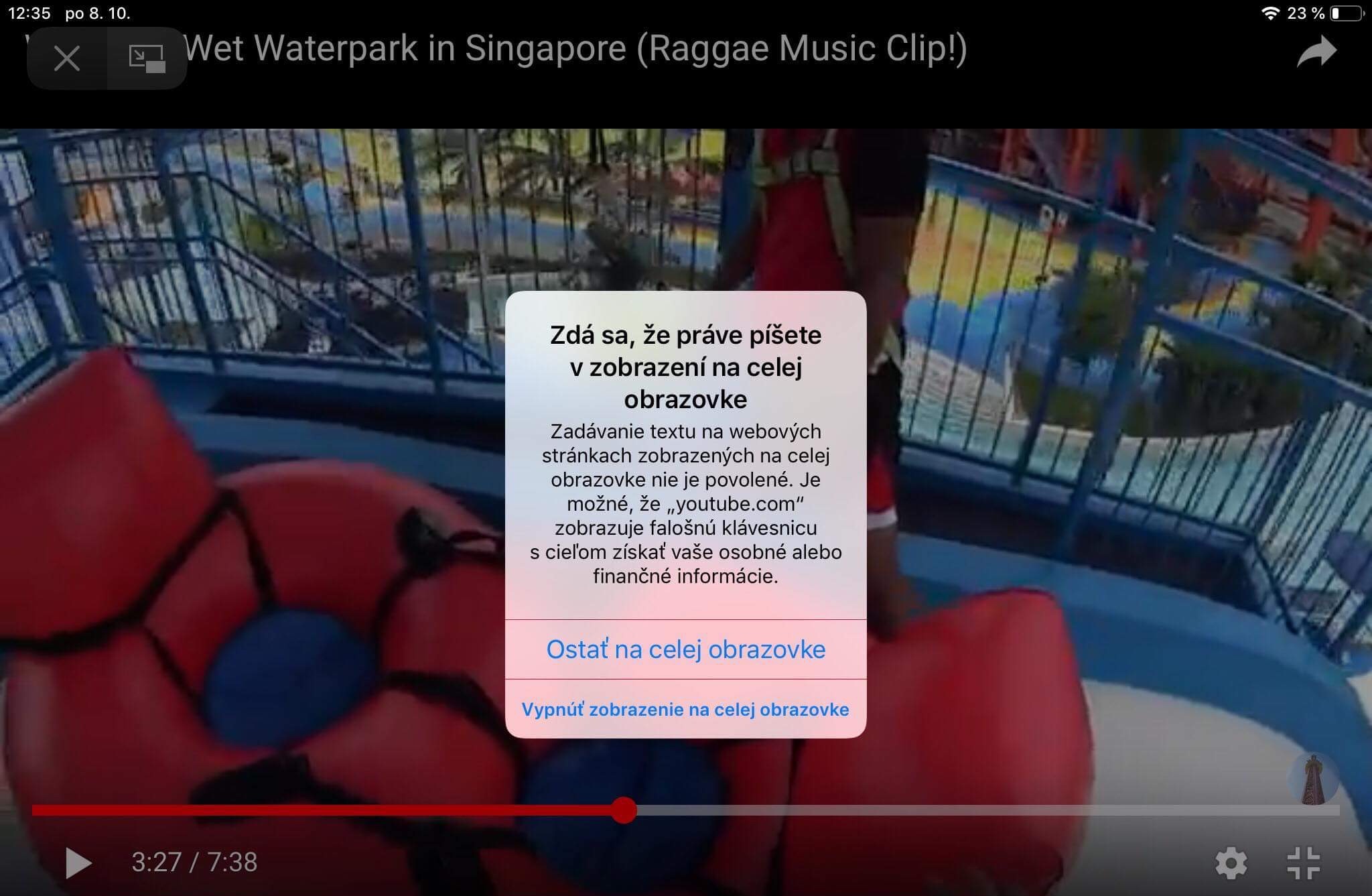 waterpark video warning