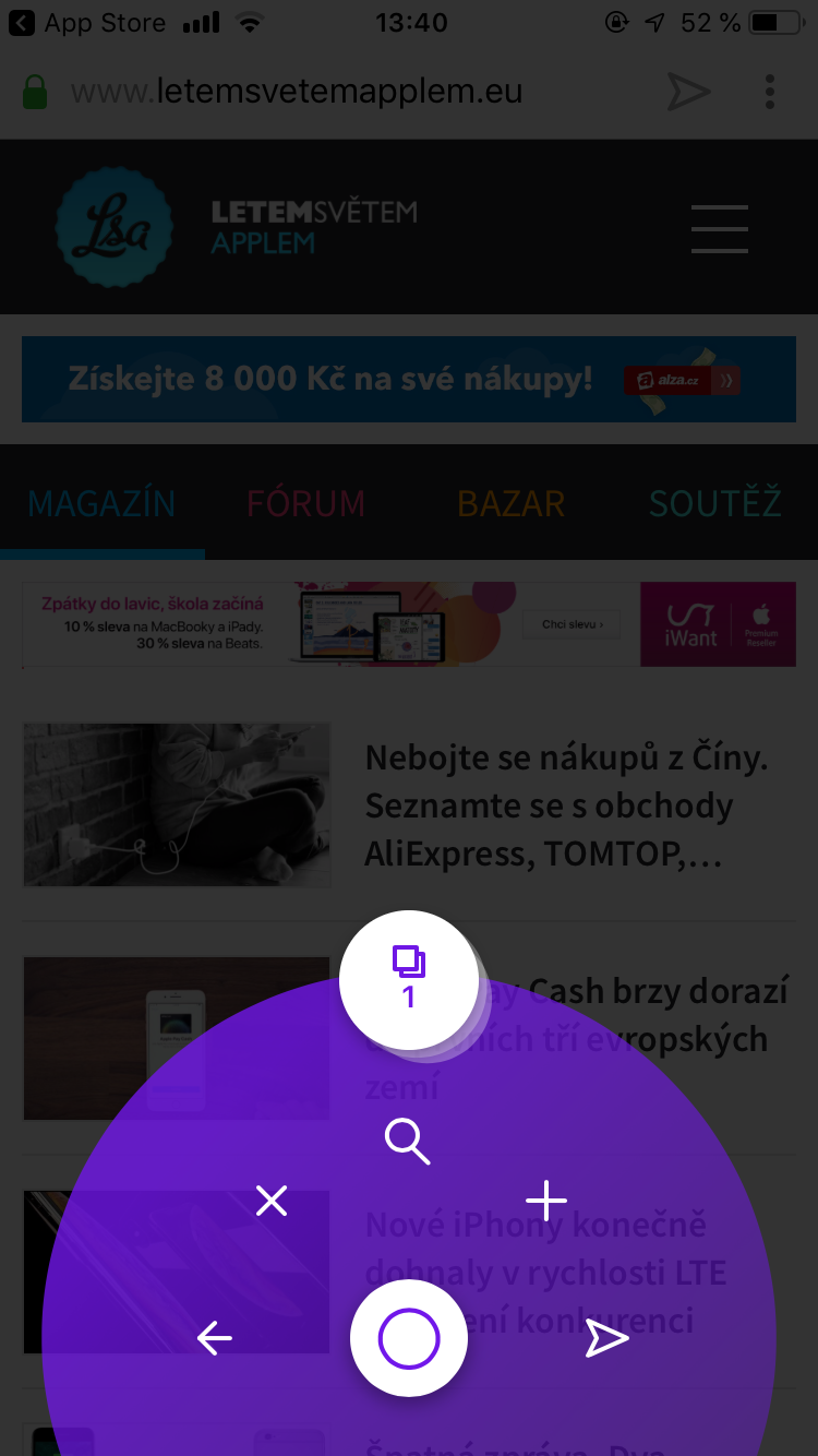 website navigation menu