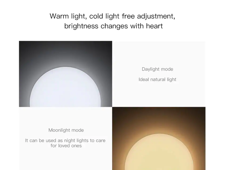 adjustable light modes