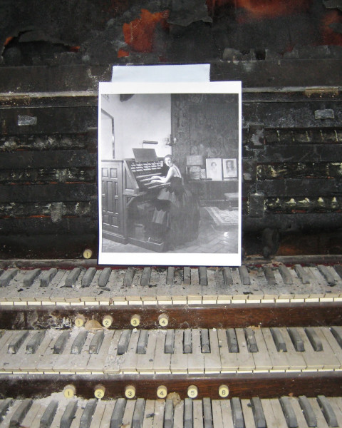 apple logo rug retro room