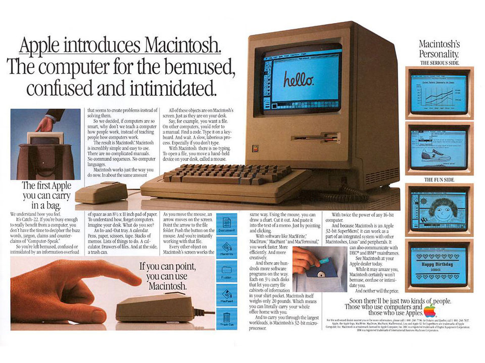 apple macintosh introduction ad