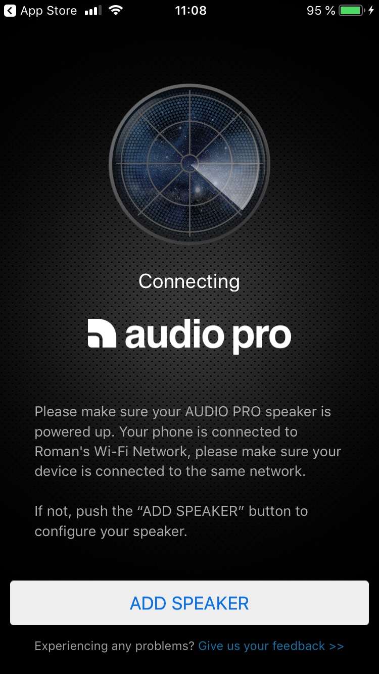 audio pro speaker connection