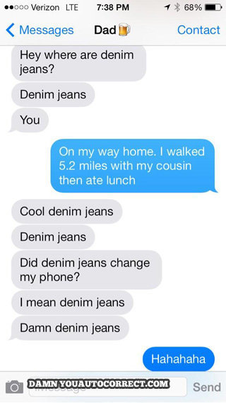 autocorrect denim jeans