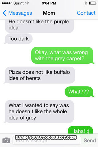 autocorrect text message