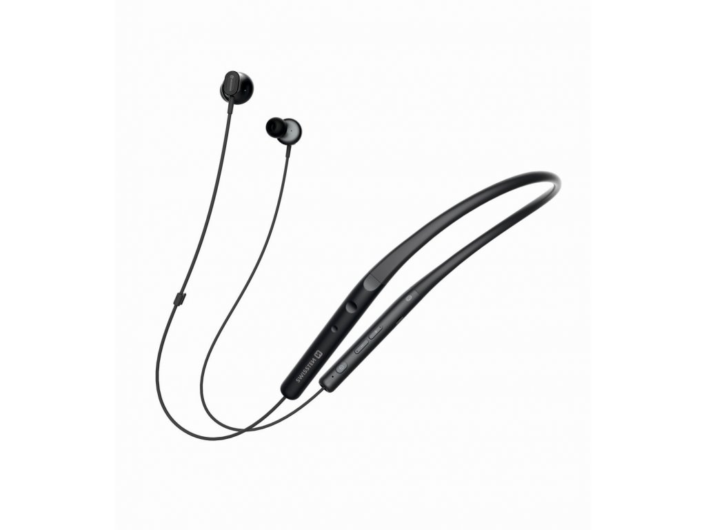black wireless earbuds neckband