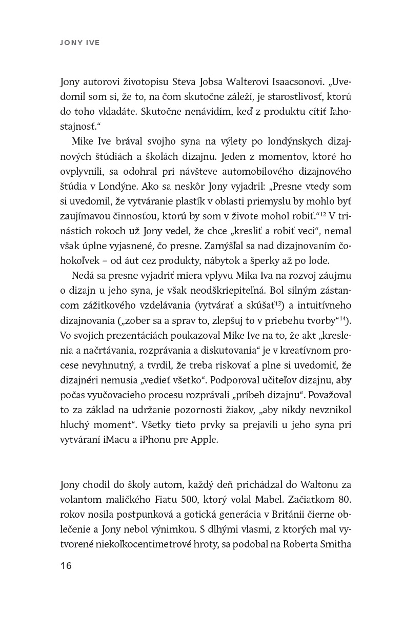 book page text
