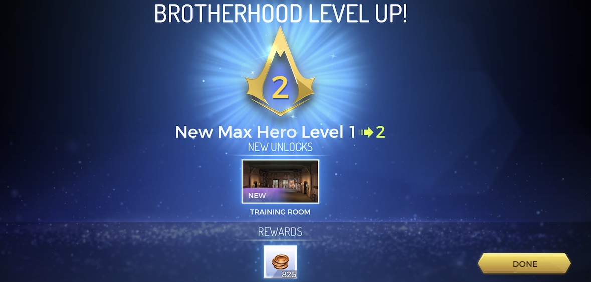 brotherhood level up