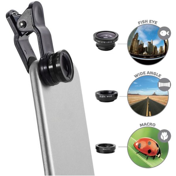clip on phone lens kit