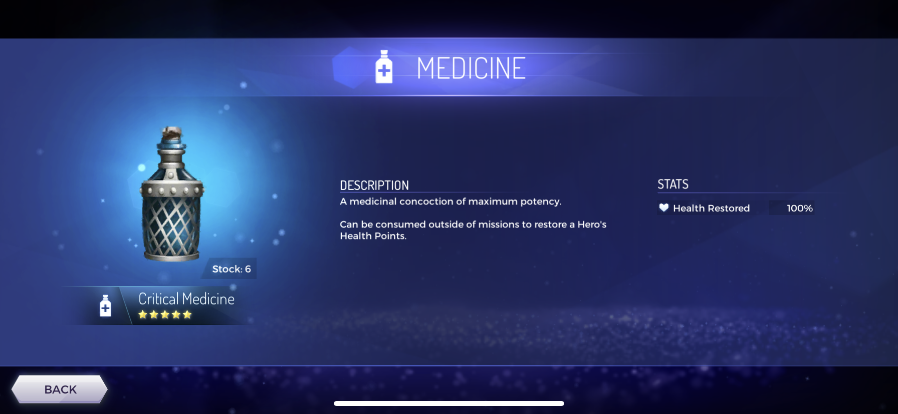 critical medicine description