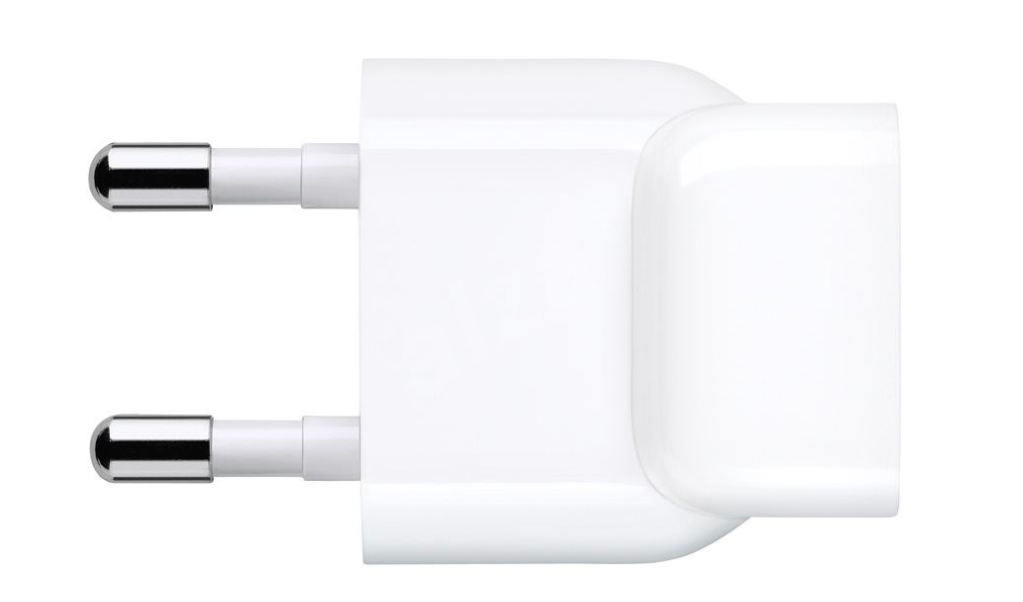 european power adapter side view